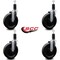 Service Caster 6'' Phenolic Wheel Swivel 1-1/4'' Expanding Stem Caster Set, 4PK SCC-EX20S615-PHS-114-4 - alternate 2